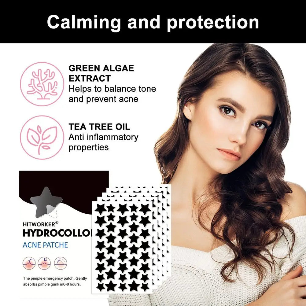 200/400pcs Black Pimple Patches Cute Star Shaped Pimple Cover Sticker For Ance Cute And Invisible Pimples Patch Beauty-health