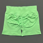 HISTELLO Gym Shorts 4.5" Women Fitness Sports Biker Shorts Low Waist Running Pants Workout Scrunch Butt Yoga Seamless Leggings