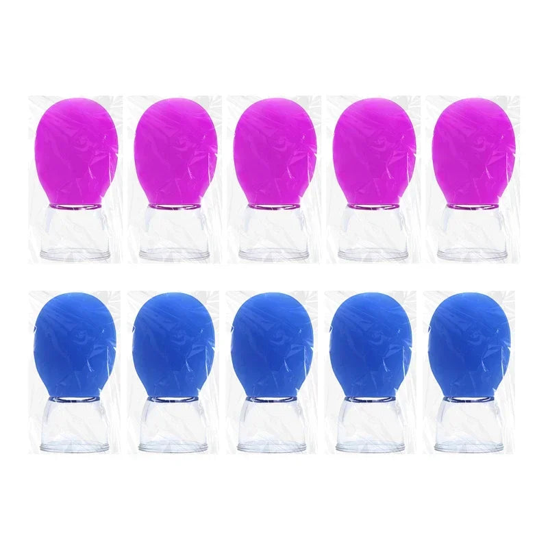 1/5/10pcs Vacuum Silicone Cupping Massager for Face Neck Eye Anti-aging Facial Care Cellulite Reduction Beauty Therapy Tool