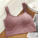 Breathable Anti Sweat Sports Bra For Women Seamless Yoga Top Push Up Gym Crop Top Shockproof Workout Bra
