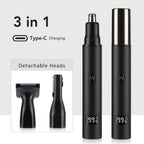 Rechargeable Nose Hair trimmer and Facial Hair remover for Men Nose Hair Shaver for nasal clearance - portable grooming tool for