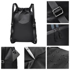 Sports Yoga Fitness Backpack Large Capacity Drawstring Backpack For Outdoor Sports Basketball And Football
