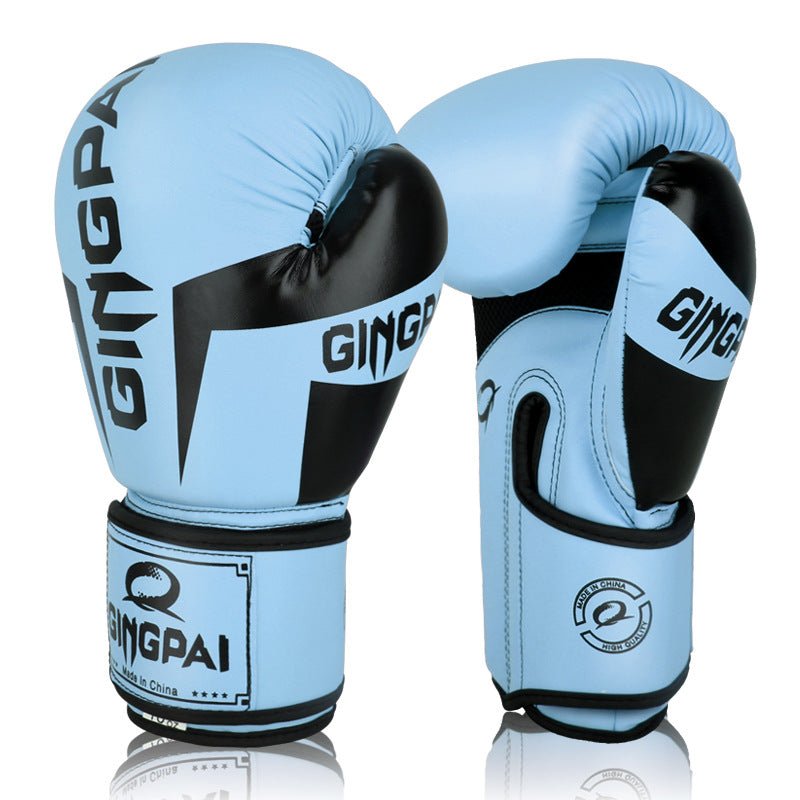 6 Oz Boxing Gloves For Training Sanda Gloves Ocean Color Options White Black Pink Blue Orange Green One Pair - Muliva