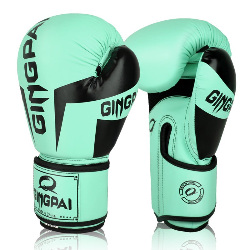 6 Oz Boxing Gloves For Training Sanda Gloves Ocean Color Options White Black Pink Blue Orange Green One Pair - Muliva