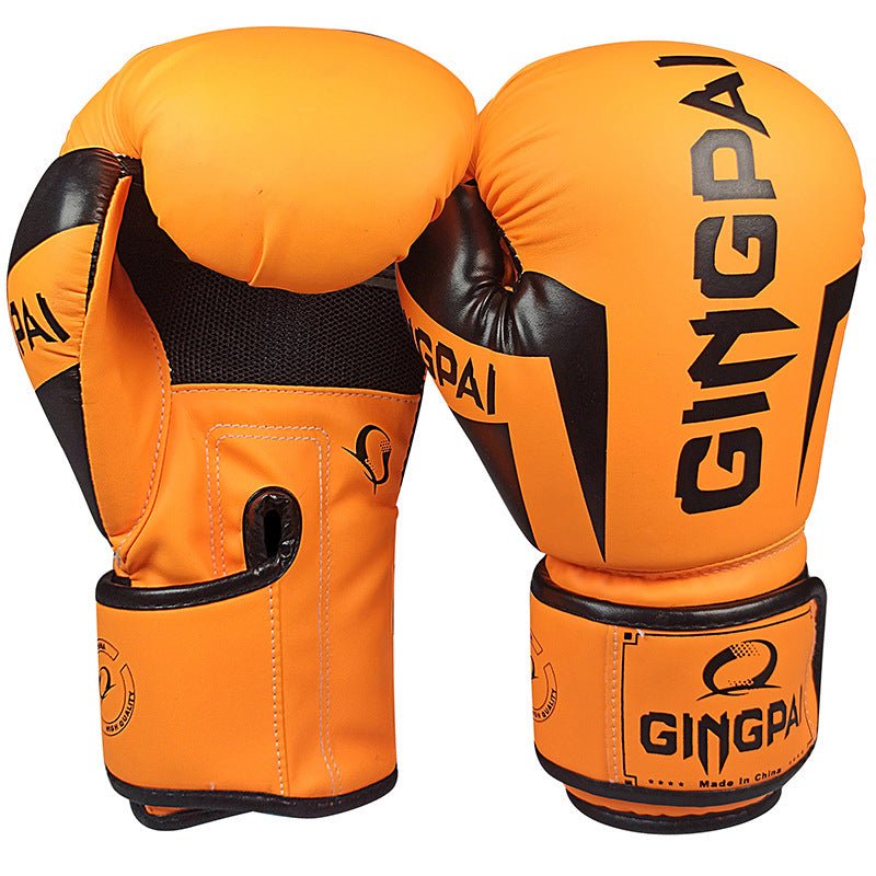 6 Oz Boxing Gloves For Training Sanda Gloves Ocean Color Options White Black Pink Blue Orange Green One Pair - Muliva