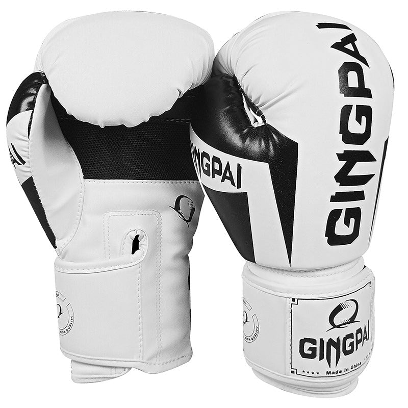 6 Oz Boxing Gloves For Training Sanda Gloves Ocean Color Options White Black Pink Blue Orange Green One Pair - Muliva
