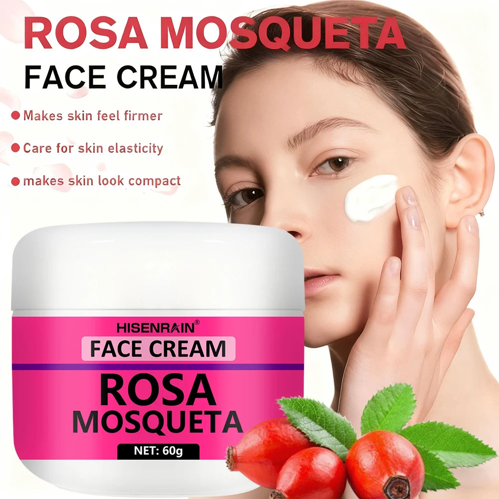 Rosehip Skincare Set: Hydrating Serum & Moisturizing Cream Combo - Anti-Aging, 24H Moisture, Brightening Kit.