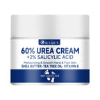 60% Urea Foot Cream for Cracked Heels & Dry Skin - Intensive Moisturizing Treatment, Callus Remover, Diabetic Foot Care.