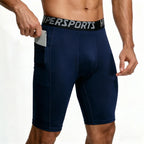 Men Compression Shorts Summer Sportswear Gym Training Tights Leggings Short Pants Running Bottoms