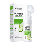 Sadoer Mousse Face Wash packaging with cucumber extract on a white background