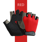 1 Pair Fingerless Gym Gloves For Men Women Breathable Anti Slip Training Gloves For Cycling Bicycle And Bodybuilding