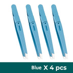 Colorful Stainless Steel Eyebrow Tweezer With Slanted Tips For Brows And Fine Facial Hair Removal