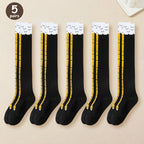 Women Knee High Socks Set 1 2 5 10 Pairs Cartoon Chicken Claw Print Funny Socks Fitness Sport Casual Slim Leg Tube Socks