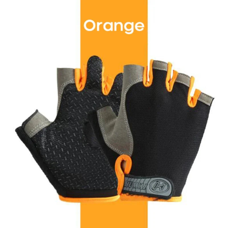 1 Pair Fingerless Gym Gloves For Men Women Breathable Anti Slip Training Gloves For Cycling Bicycle And Bodybuilding