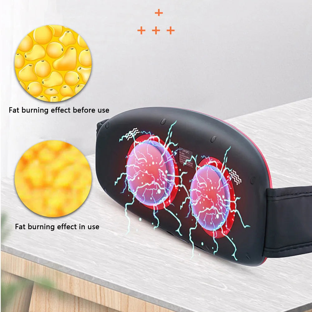 Electric Slimming Belt Fat Burning Beauty Health Machine Body Shaping Massager Abdominal Belly Slimming Massager for Home Use