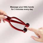 Finger Massager Rubber Roller Hand Blood Circulation Stress Relief Tool Silicone Massager Portable Steel Ball Health Care Tools