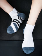 Three Pack Non Slip Running Socks With Towel Bottom For Men Women Quick Dry Fitness Socks Basketball Training