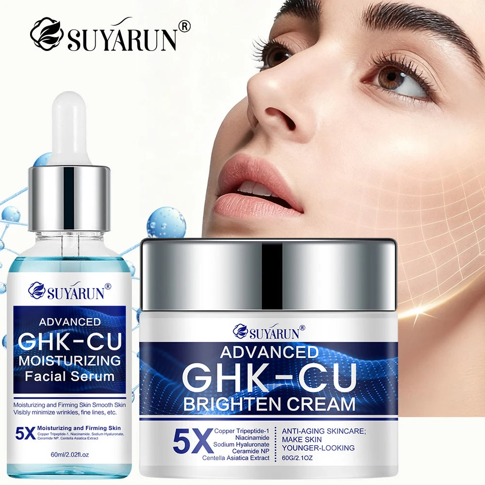 Cream & Serum - Anti-aging facial moisturizer, firming and moisturizing for all skin types, suitable for women.