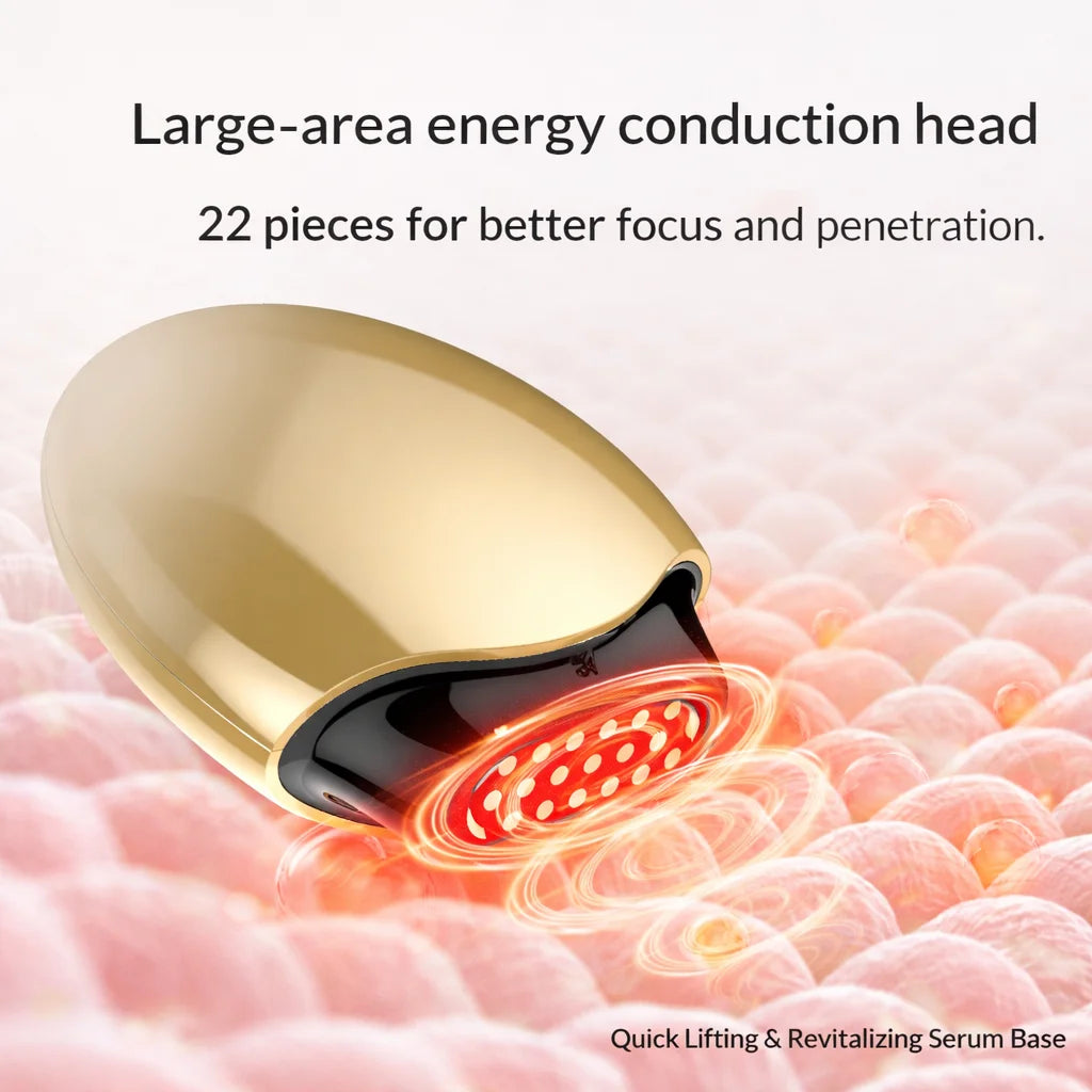 Facial Beauty Device EMS Anti-Aging Wrinkle Remover 2 Colors LED Skin Care Mini Radio Frequency Face Massager