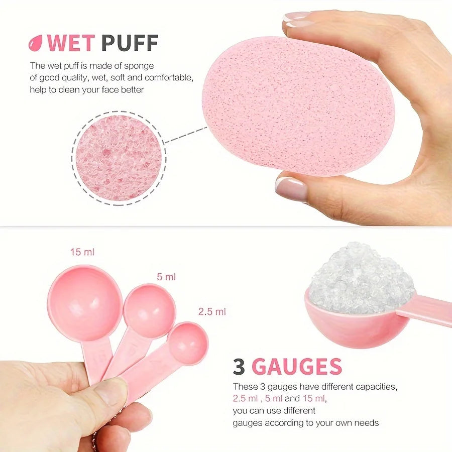 7-11pcs DIY Face Mask Mixing Set Plastic Facial Mask Brushes Kit Beauty Tool for Home SPA Salon Skincare Routine Mixing Bowl Set