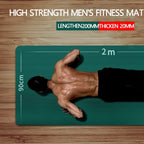 Thick NBR Yoga Mat With Anti Slip Surface Non Toxic For Exercise Pilates Gymnastics And Fitness Floor Work 15mm Or 20mm