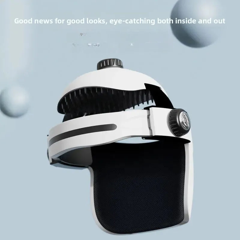 Head and Eye Massager Device Scalp Neck Massager Helmet Head Therapy Massage Instrument Health Beauty Equipment NEW Integrated