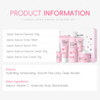 Sakura 5pcs Skin Care Kit Cleanser Toner Serum Eye Cream Essence Cream Moisturizing Beauty Gift Box For Women ﻿