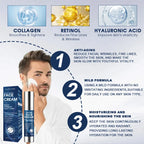 Men's Collagen Face Cream High  Portable Moisturizing Cream Retinol Skincare Products For Daily Use