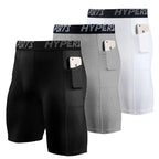 Men Compression Shorts Summer Sportswear Gym Training Tights Leggings Short Pants Running Bottoms