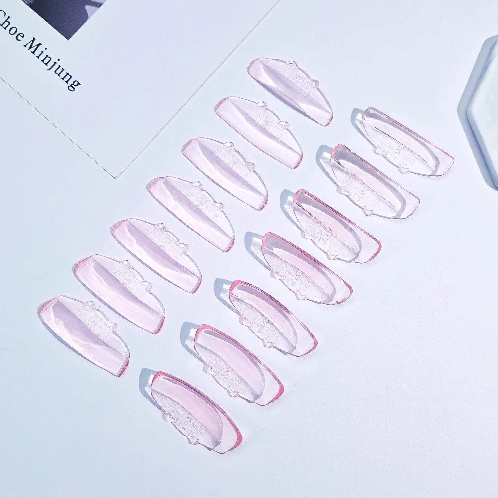 Lomansa 7 Pairs Silicone Eyelash Perm Pads Sticky Lashes Rods Shield Lifting 3D Eyelash Curler Accessories Health Beauty Tool