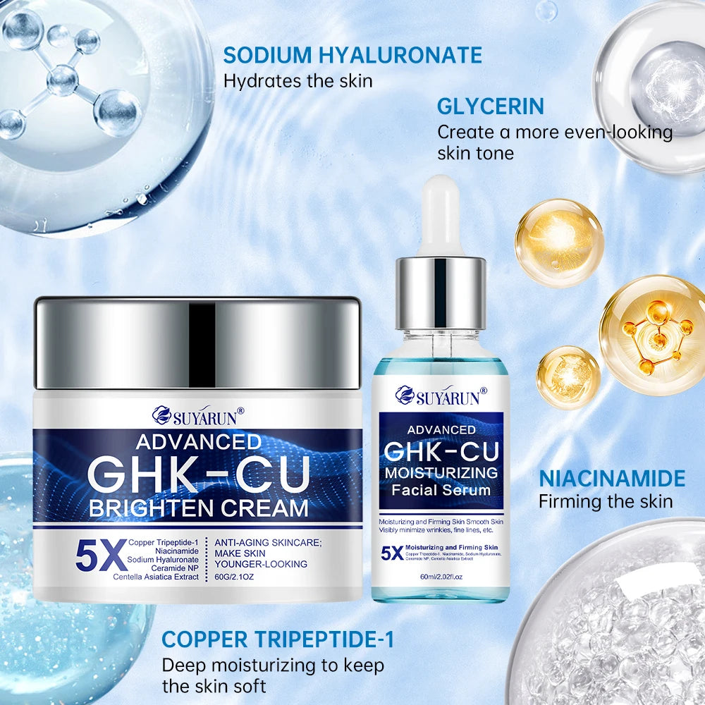 Cream & Serum - Anti-aging facial moisturizer, firming and moisturizing for all skin types, suitable for women.