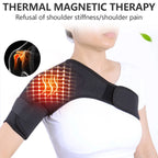 Adjustable Shoulder Massager Brace Cervical Pain Relief Self-heating Muscle Relaxation Pads For Joint Pain Relief Physiotherapy