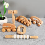 Wooden Massage Roller Portable Massage Tools For Face Neck Muscle Relax Head Foot Massager Stick Body Relaxation Beauty Health
