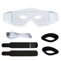 LED Red Light Therapy Eye Mask 630nm 850nm Infrared Device for Dark Circles Fine Lines Eye Bags 5 Modes Rechargeable Home Travel