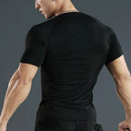 Mens Compression Running T Shirt Quick Dry Fitness Short Sleeve For Training And Jogging Gym Sportswear