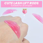 Libeauty 4Pc L Curl Silicone Eyelash Perm Pad Sticky Lashes Rod Shield Lifting 3D Eyelash Curler Lash Lifting Health Beauty Tool