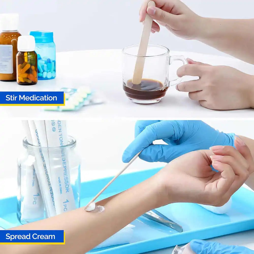 Disposable Wooden Tongue Depressor Individually Packaged Woman  Body Hair Removal Sticks Beauty Health Sterilize Tool Supply