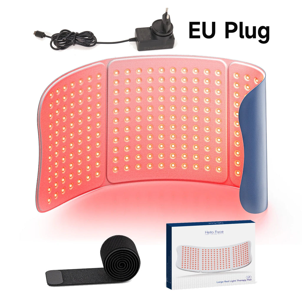 Large Red Light Therapy for Body 264 Triple-Chip LED Near Infrared 660nm & 850nm Red Light Therapy Mat 30'' x 12'' for Full Body