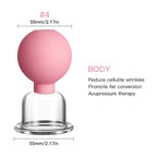 Rubber Massage Body Cups Anti Cellulite Suction Glass Cup for Face Facial Skin Lifting Tool Vacuum Cupping Massage Beauty Health