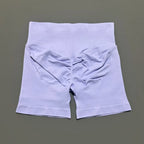 HISTELLO Gym Shorts 4.5" Women Fitness Sports Biker Shorts Low Waist Running Pants Workout Scrunch Butt Yoga Seamless Leggings
