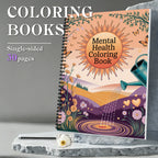 1PC 30-Page Emotional Balance Coloring Book, Beautiful Flower Patterns, Inspirational Lines,Mental Health Tool for Adults, Teens