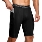 Men Compression Shorts Summer Sportswear Gym Training Tights Leggings Short Pants Running Bottoms