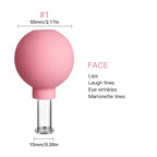 Rubber Massage Body Cups Anti Cellulite Suction Glass Cup for Face Facial Skin Lifting Tool Vacuum Cupping Massage Beauty Health