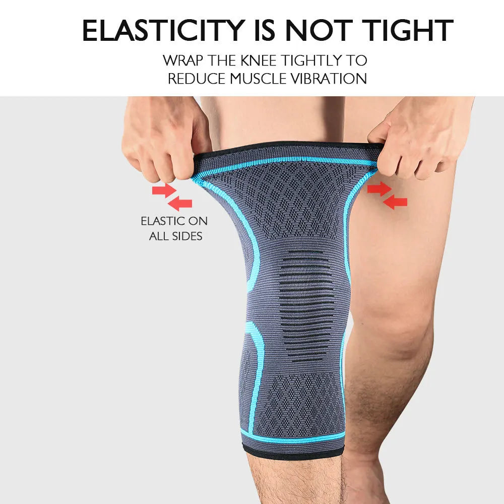1/2PCS Fitness Running Cycling Knee Support Braces Elastic Nylon Sport Compression Knee Pad Sleeve for Basketball Volleyball