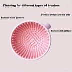 Makeup Brush Cleaner Soft Silicone Makeup Brush Bowl Folding Powder Puff Eyeshadow Brush Cleaning Pad Beauty Tools