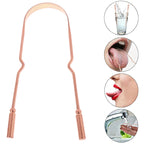 ●1PCS Copper Tongue Scraper Men Women Toothbrush Dental Oral Care Hygiene Health Care Tool Cleaner Scraper