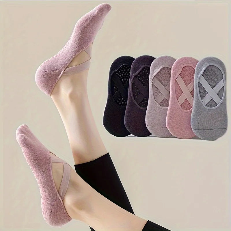 1/2/3/4/5 double major anti-slip yoga socks fitness exercise professional anti-slip women's yoga socks aerial pilates