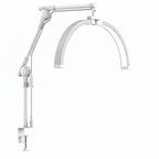 White adjustable lamp with specifications listed on a white background