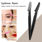 10/30/40Pcs Eyebrow Razor Facial Razor for Women Multipurpose Exfoliating Dermaplaning Tools with Precision Cover Safety Beauty