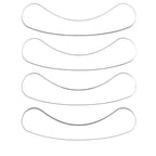Set of four anti-wrinkle lip and smile line pads on a white background
